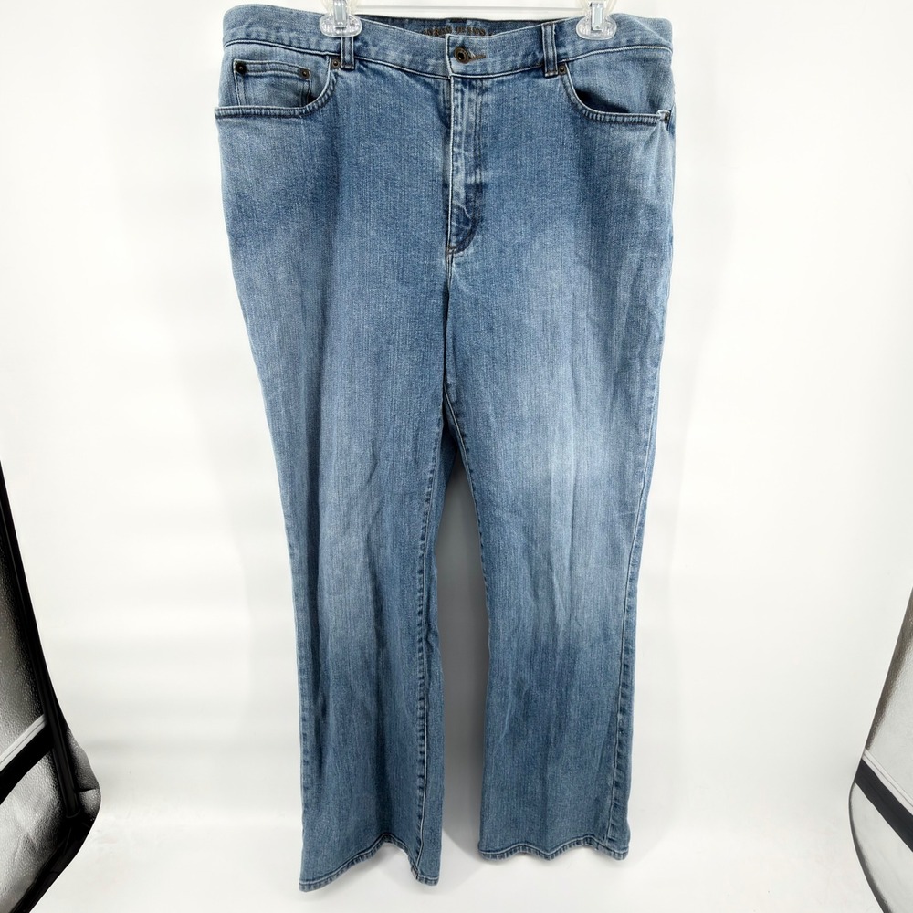 Lauren Ralph Lauren Jeans Co Premium Blue Denim Straight Leg Jeans Womens Sz 16